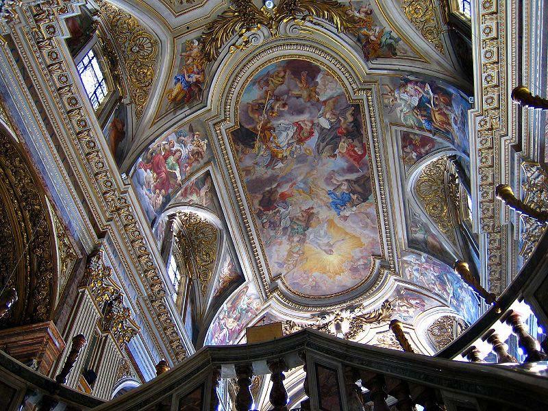 Giovanni Battista Gaulli Called Baccicio Triumph of Franciscan Order. Rome, Church of the SS. Apostoli. oil painting image